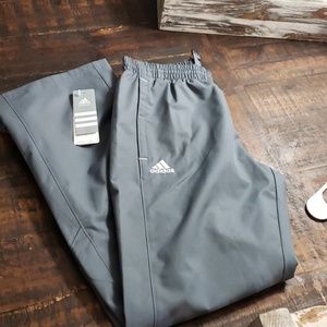 🎅Adidas Mesh Grey Warmup Track Pants